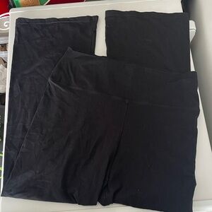 Aerie Chill Play Move Black Flare Leggings Xl Short